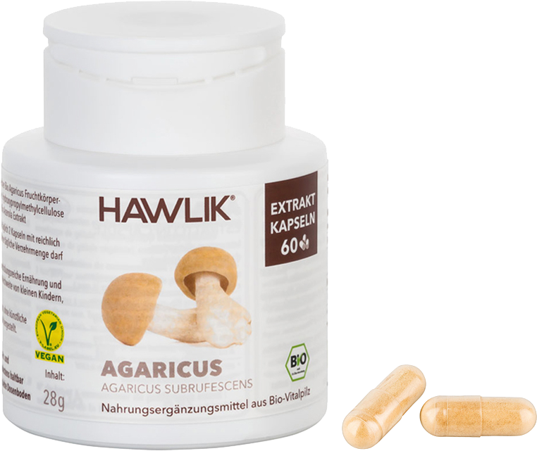 HAWLIK BIO Agaricus Extrakt Kapseln