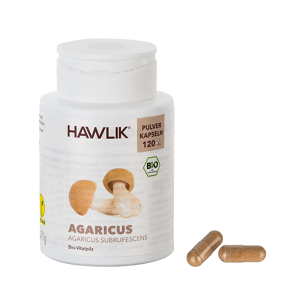 HAWLIK BIO Agaricus Pulver Kapseln