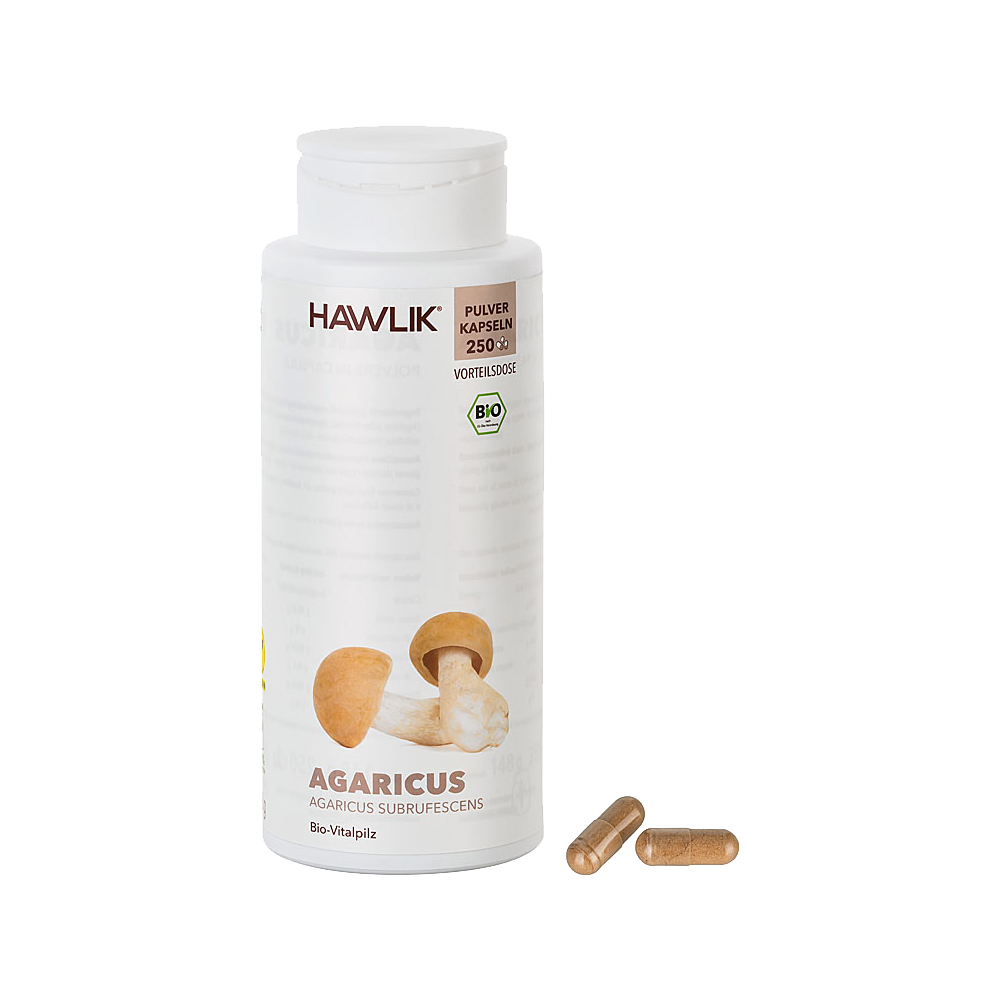 HAWLIK BIO Agaricus Pulver Kapseln