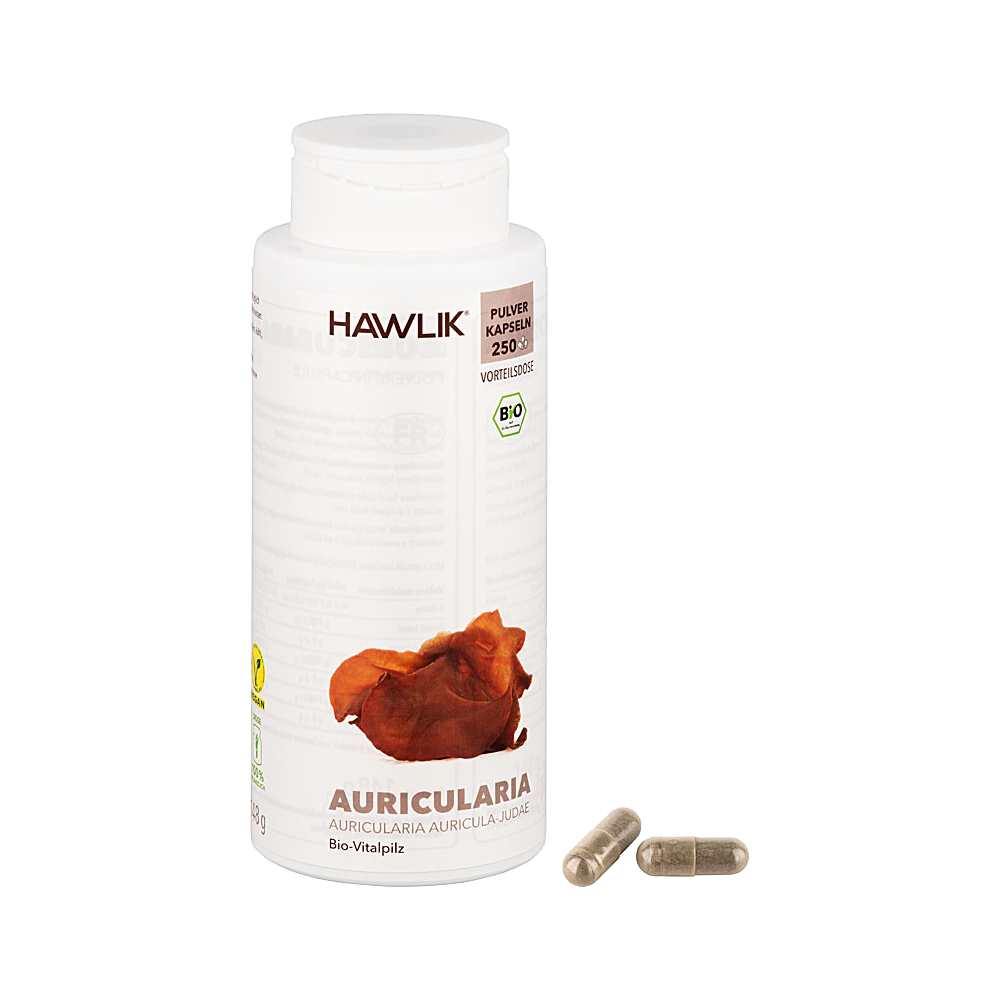 HAWLIK BIO Auricularia Pulver Kapseln